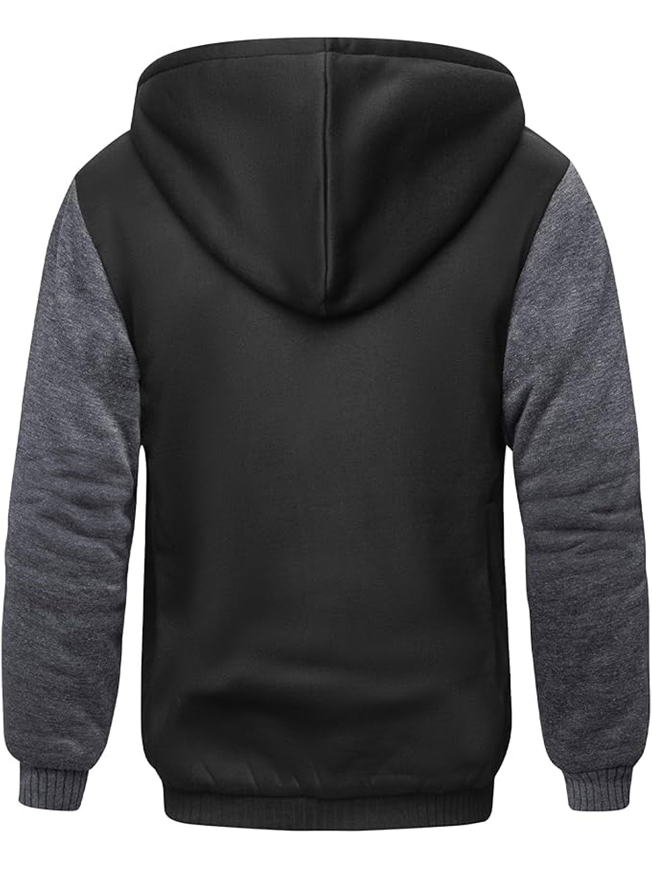Fleece Full Zip Up Hooded Winter Jacket