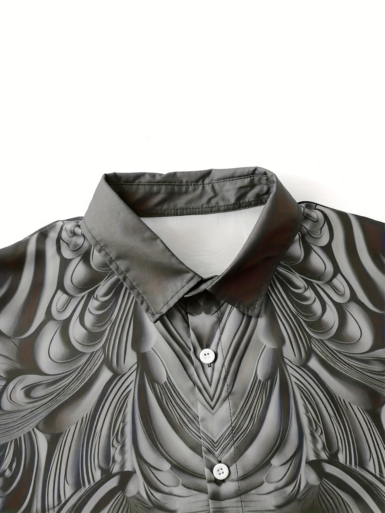 Men's Long Sleeve Button-Up Shirt, Unique Fashion Business Style,