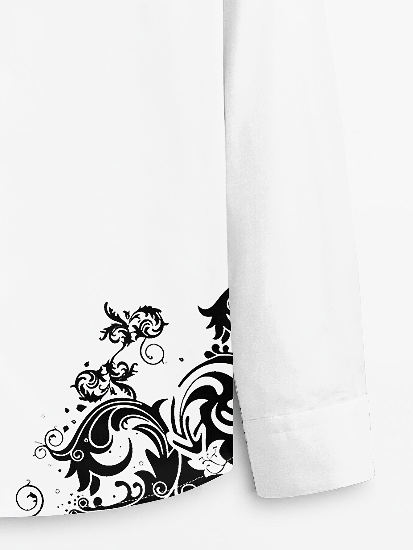 Men'S Fashion Print Shirt, Casual Polyester 100% Long Sleeve Button- Collared Shirt,Season