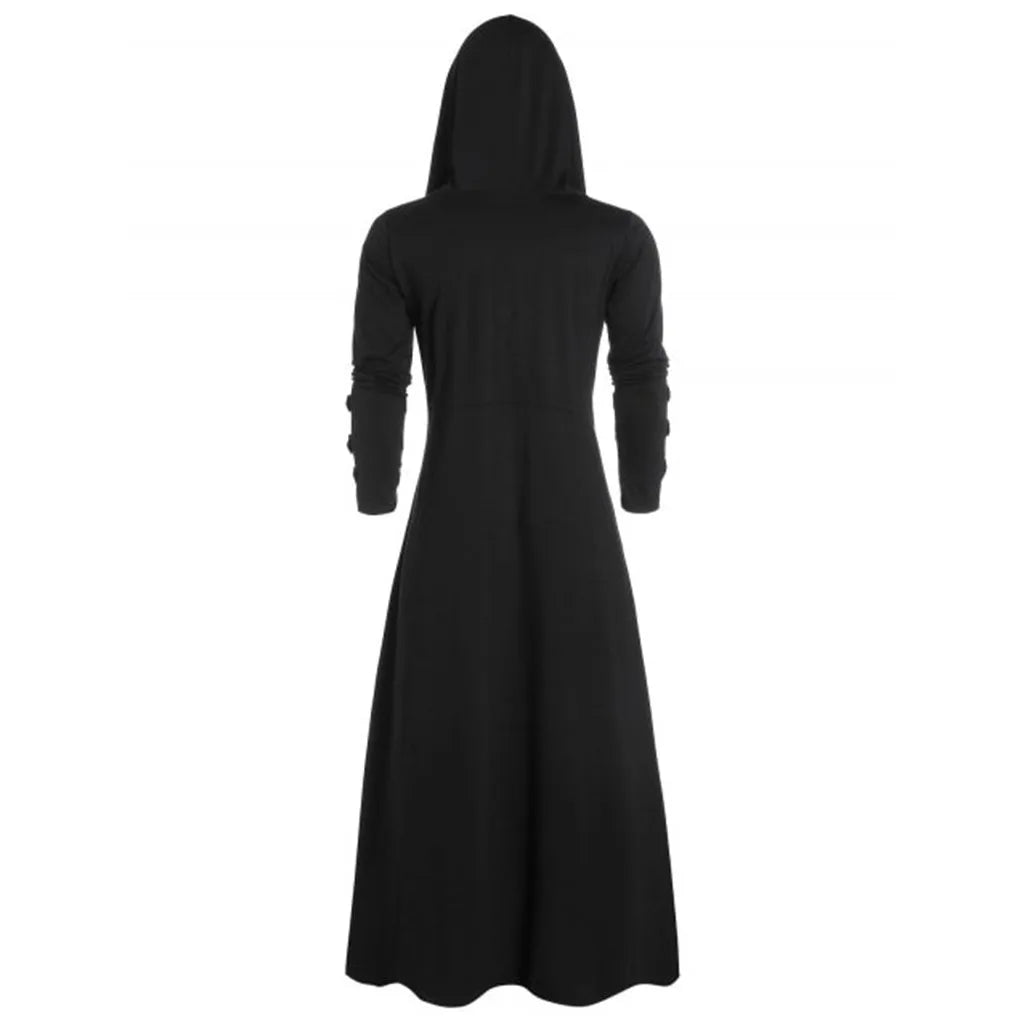 2024 New Men's Retro Steam Punk Gothic Windbreaker Coat