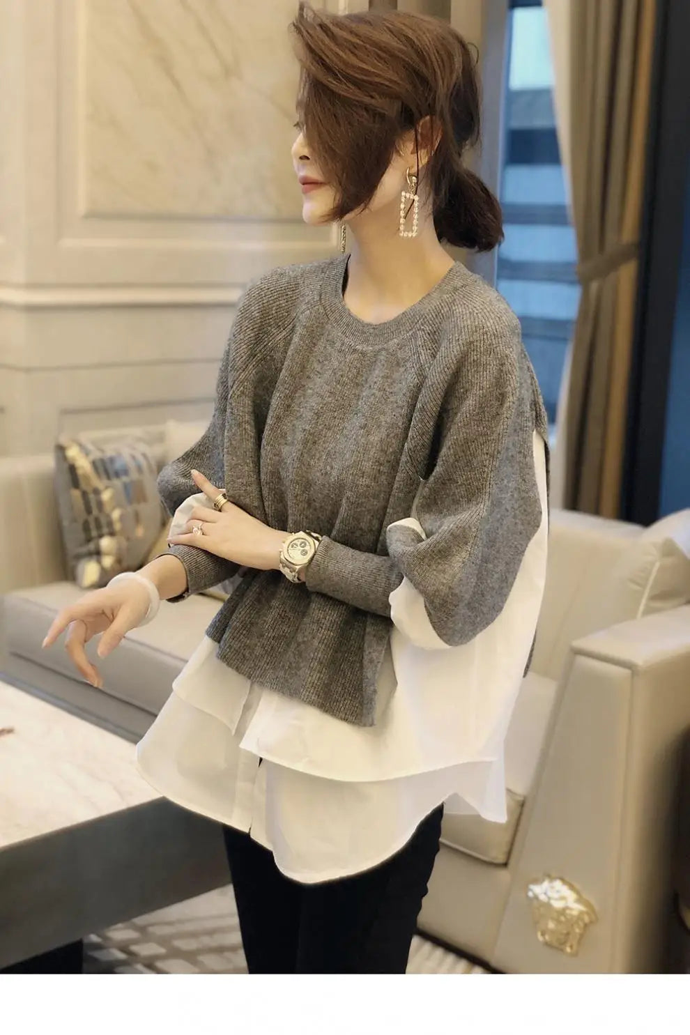 Women's sweater popular fall and winter tops
