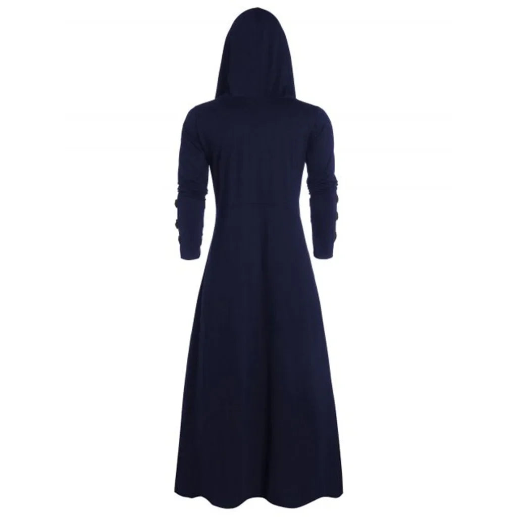 2024 New Men's Retro Steam Punk Gothic Windbreaker Coat