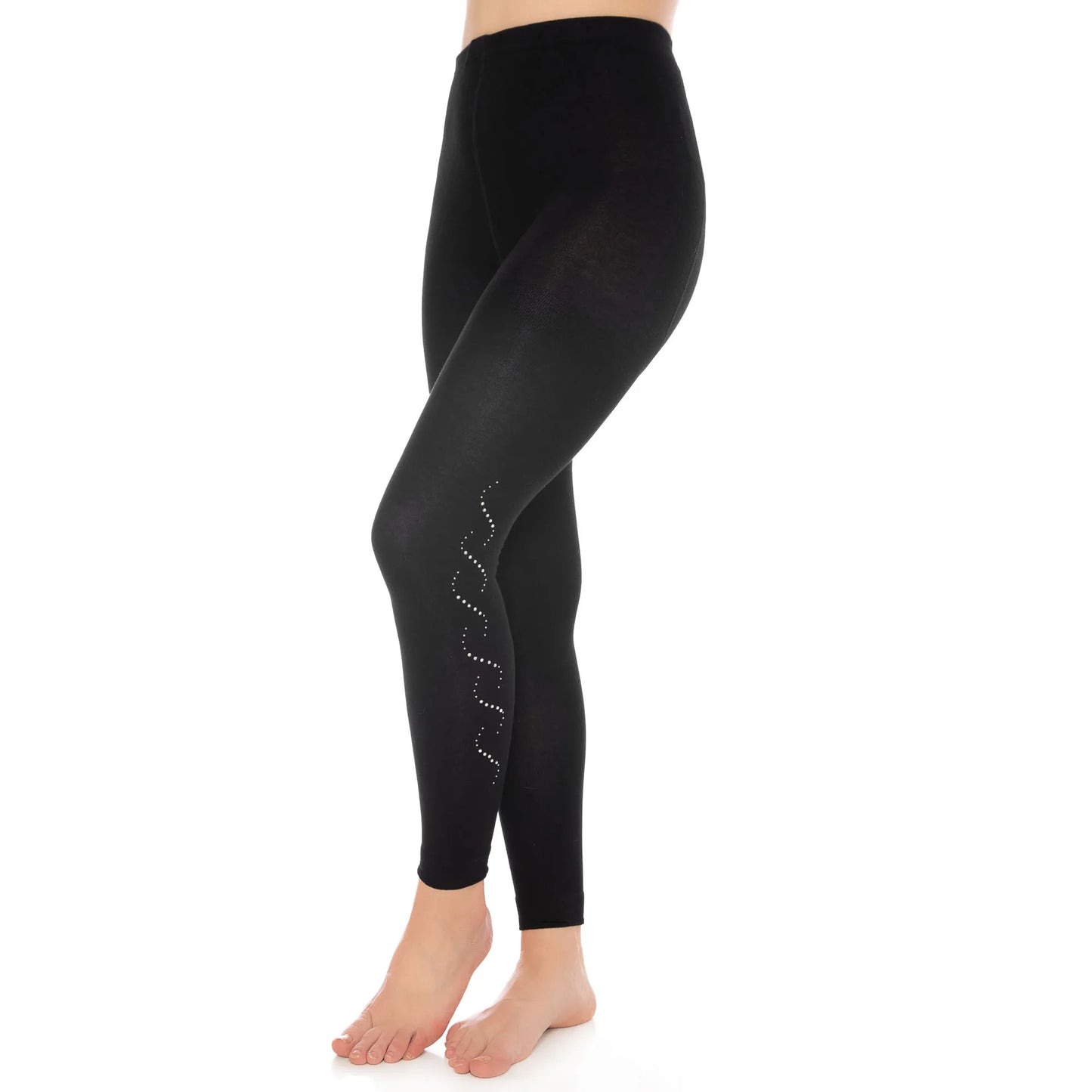 Bamboo Leggings for Women Soft Stretchy Full Length Tight with Fancy Accessories