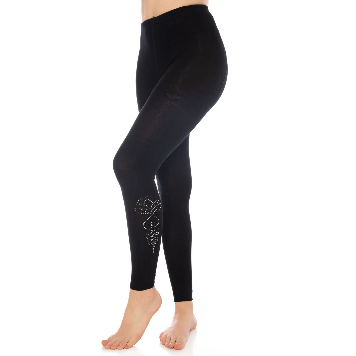 Bamboo Leggings for Women Soft Stretchy Full Length Tight with Fancy Accessories