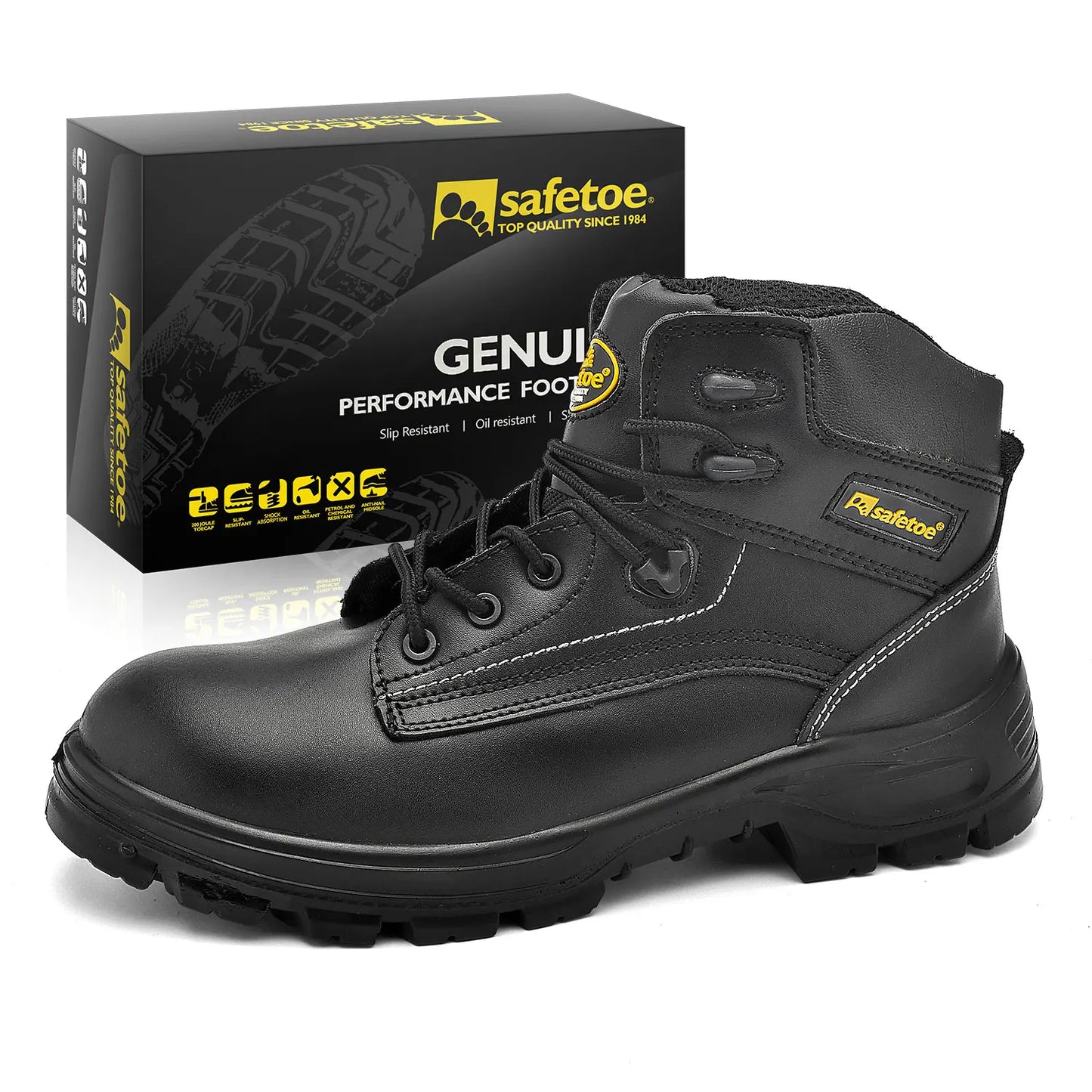 Safetoe Mens Work Safety Shoes Anti-Static