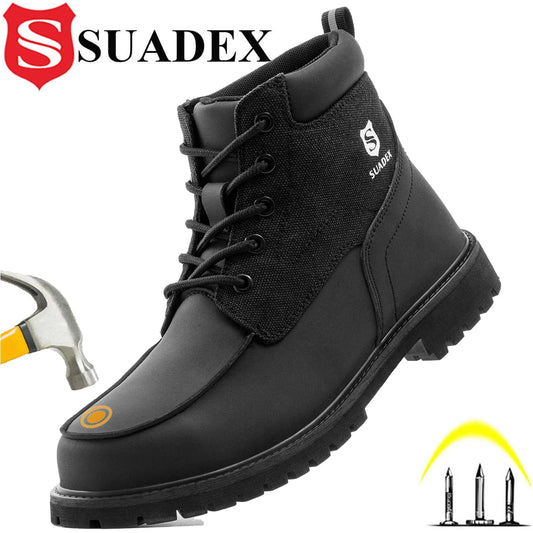 SUADEX Steel Toe Boots for Men Women Waterproof I