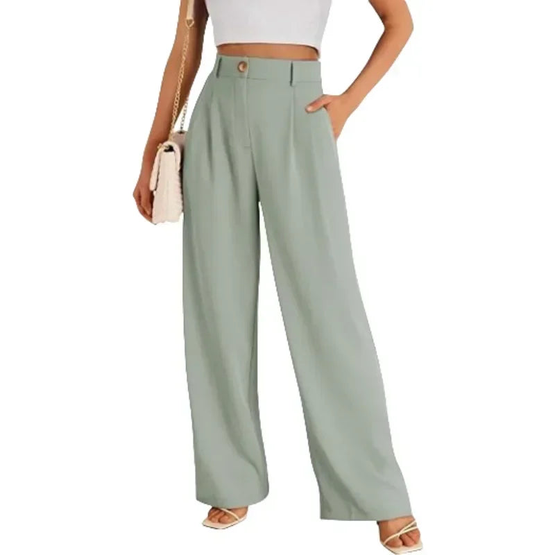 New Women Loose Wide Leg Pants