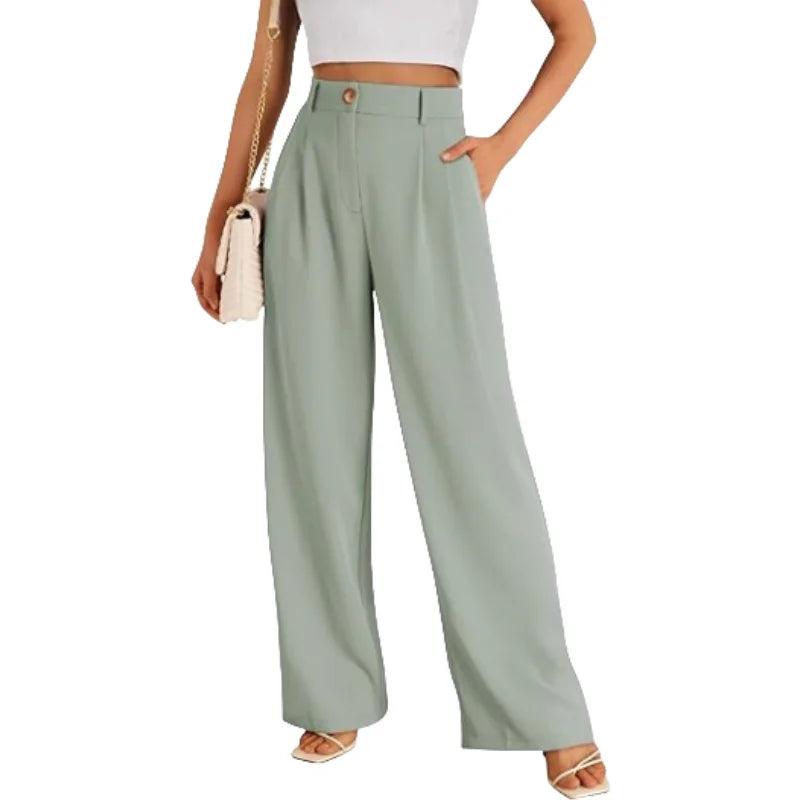 New Women Loose Wide Leg Pants