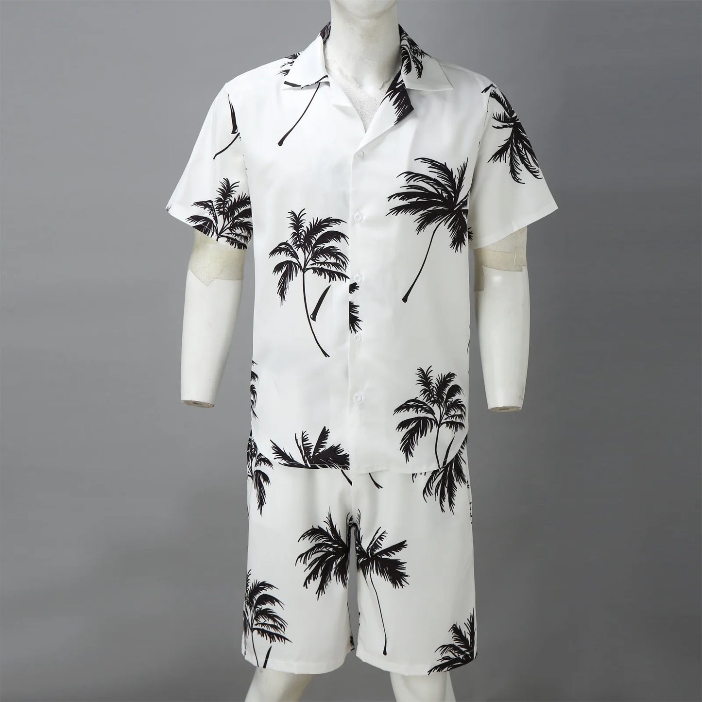 Summer Hawaii Trend Print Sets Men Hawaii Shorts Shirt