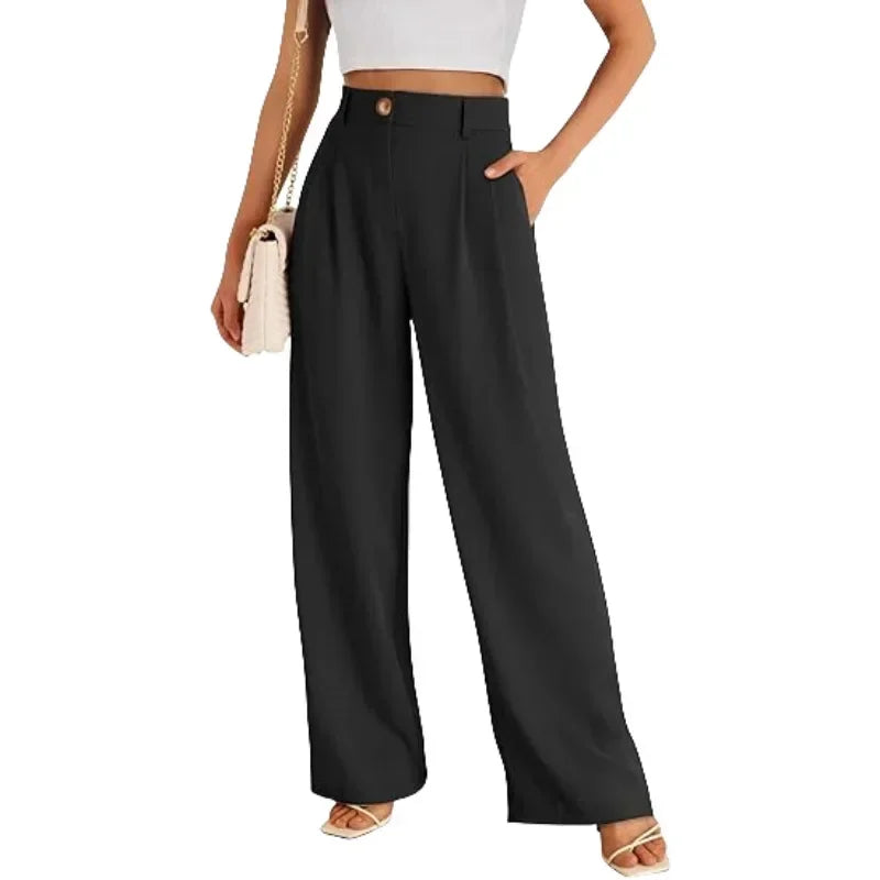 New Women Loose Wide Leg Pants