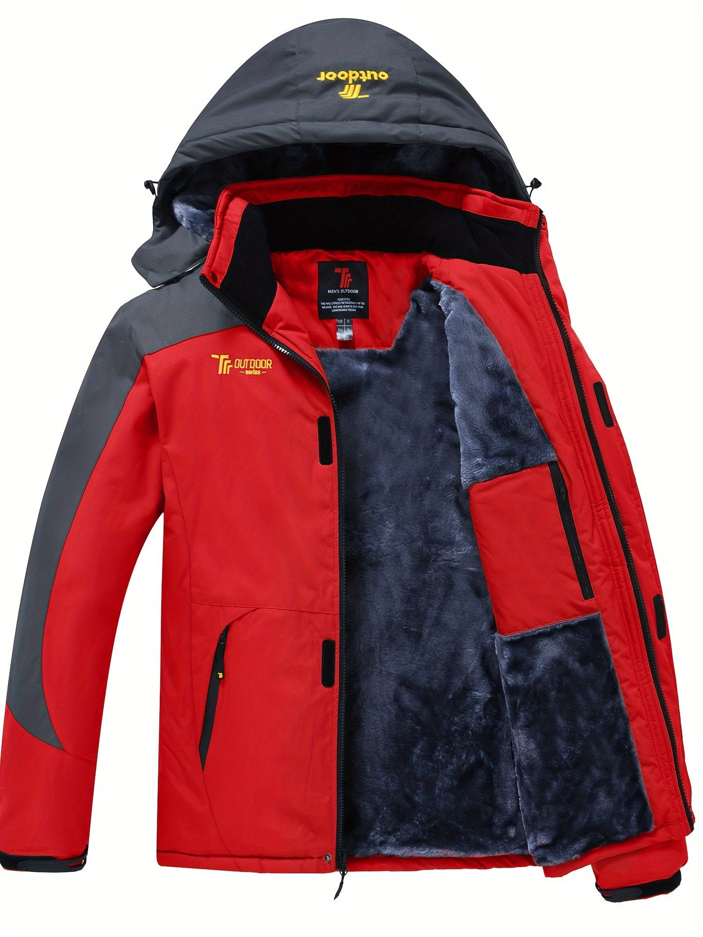 Men's Waterproof Fleece Winter Coat