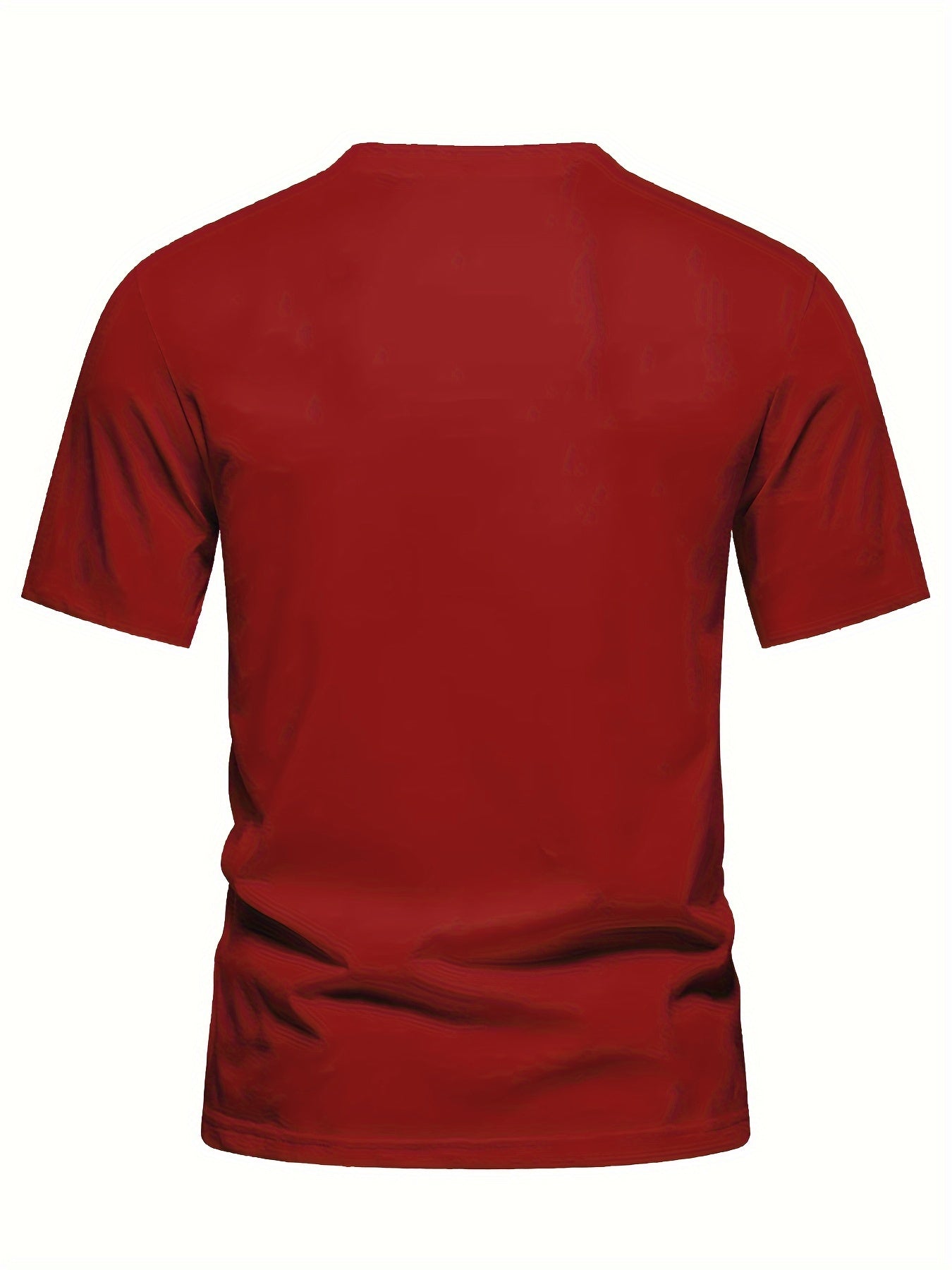 Men's Casual Crew Neck Polyester T-Shirt with Jesus Christ Graphic, Regular